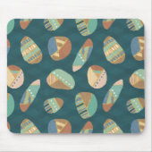 Geo im Freienxii | blaues u. grünes geometrisches Mousepad (Vorne)