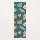 Geo im Freienxii | blaues u. grünes geometrisches Yogamatte (Vorderseite)