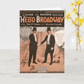 Geo. M. Cohan Hello Broadway Karte (Gelbe Blume)