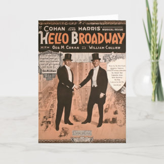 Geo. M. Cohan Hello Broadway Karte