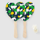 Geo Minimal Art Fächer (Vorne und Hinten)