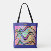 Geo Mix Künstler Tasche (Rückseite)