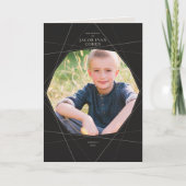 Geo Modern Bar / Bat Mitzvah Folded Program Programm (Vorderseite)