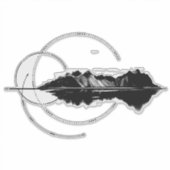 Geo Mountain Aufkleber (Vorderseite)