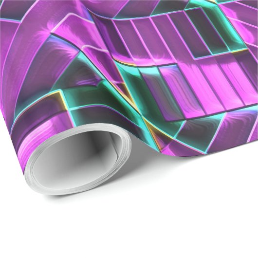 Geo-Muster X5-8 Optionen Geschenkpapier (Rolleneckpunkt)