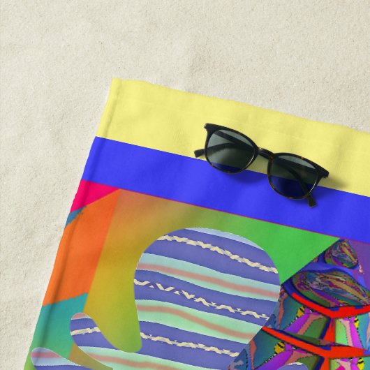 Geo Octopus Strandtuch (Beispiel)