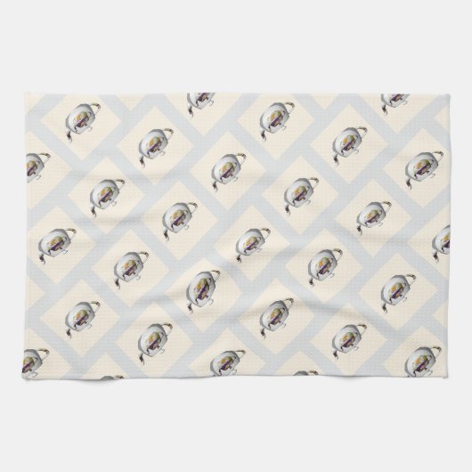 Geo Pattern Double Teapot Geschirrtuch (Horizontal)