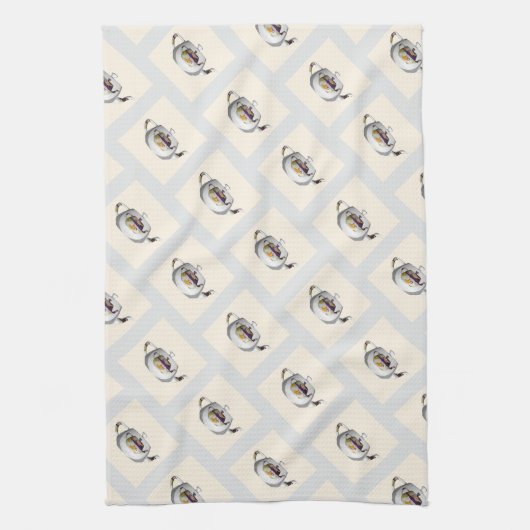 Geo Pattern Double Teapot Geschirrtuch (Vertikal)