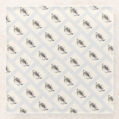 Geo Pattern Double Teapot Glasuntersetzer (Vorderseite)