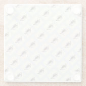 Geo Pattern Double Teapot Glasuntersetzer (Rückseite)