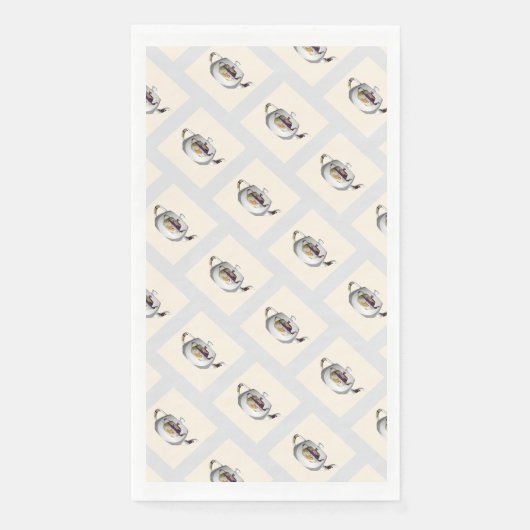 Geo Pattern Double Teapot Serviette (Vorderseite)