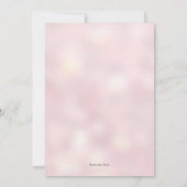 Geo Pink und Gold Baby Dusche Einladung (Rückseite)