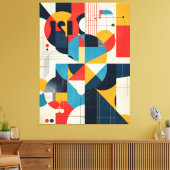 Geo Rhythm Leinwanddruck (Insitu (Wohnzimmer))