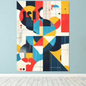 Geo Rhythm Leinwanddruck (Insitu (Holzboden))