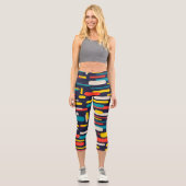 Geo Rounded Rectangle Capri Leggings (Vorderseite)