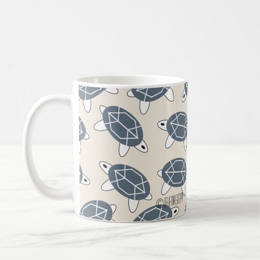 Geo-Schildkröte-Tasse - Geo Cat-Sammlung durch TR  Kaffeetasse (Links)