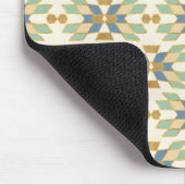 Geo Stammes- Muster des Monogramm-| des Schritt-| Mousepad (Ecke)