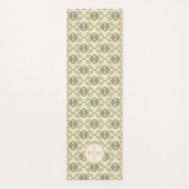 Geo Stammes- Muster des Monogramm-| des Schritt-| Yogamatte (Vorderseite)
