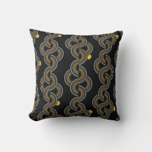Geo Stripe: Trendy Vintages Design Kissen
