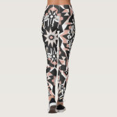 Geo-Style: Geometrische Leggings mit Multiprint (Rückseite)