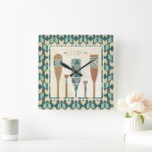 Geo VI | Flucht Quadratische Wanduhr (Zuhause)