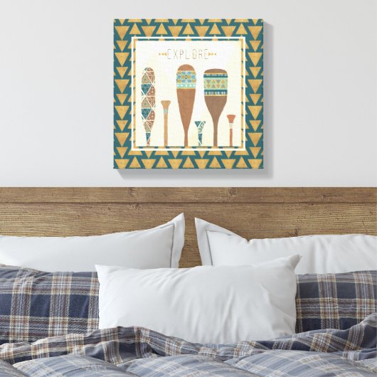 Geo VII | Entdecken Leinwanddruck (Insitu (Schlafzimmer))