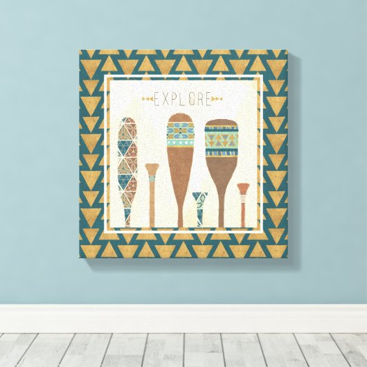 Geo VII | Entdecken Leinwanddruck (Insitu (Holzboden))