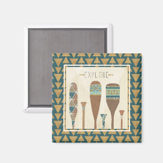 Geo VII | Entdecken Magnet (Vorderseite/Rückseite)