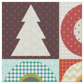 Geo-Weihnachten Stoff (Nahaufnahme)