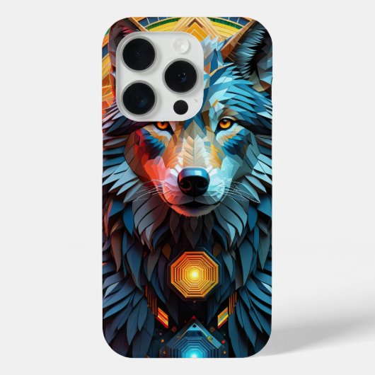 Geo Wolf Case-Mate iPhone Hülle (Rückseite)