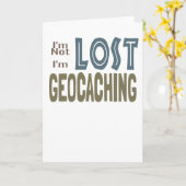 Geocache bin ich nicht verloren ich bin Geocaching Karte (Gelbe Blume)