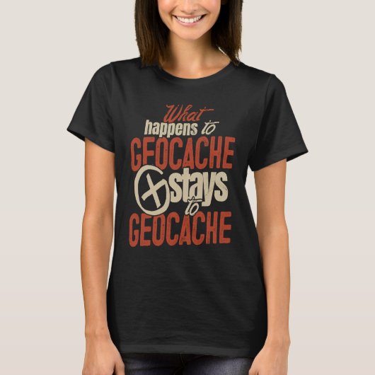 Geocache Boys Men Cache Caching and Women Geocach T-Shirt (Vorderseite)