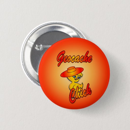 Geocache Chick #5 Button (Vorne & Hinten)