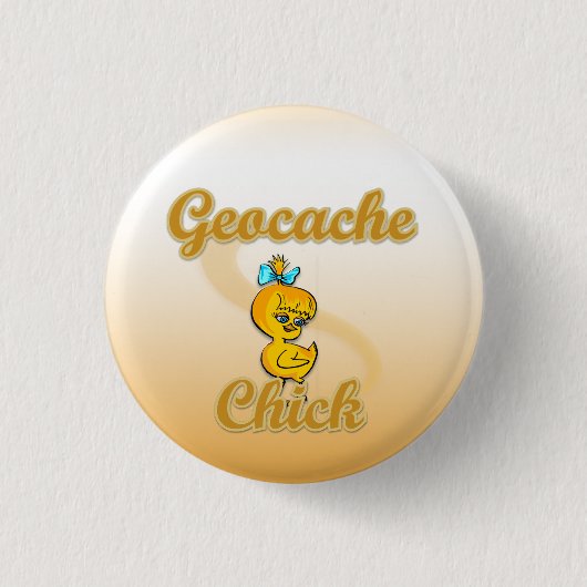 Geocache Chick Button (Vorderseite)