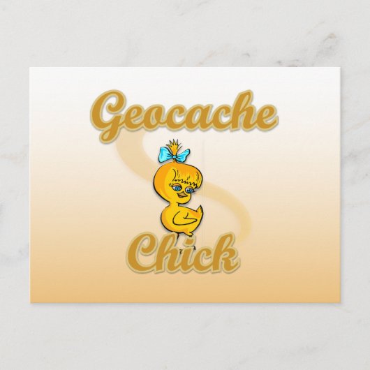 Geocache Chick Postkarte (Vorderseite)
