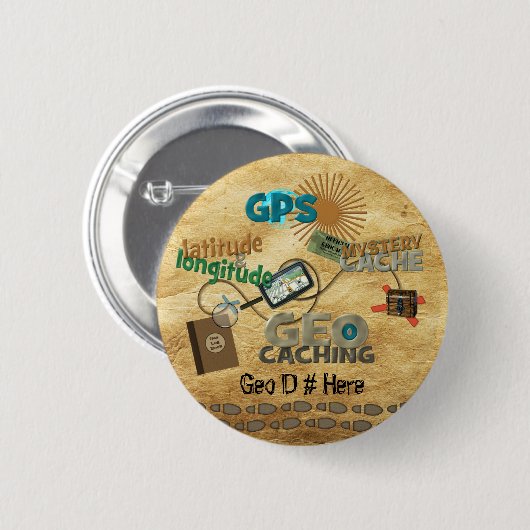 Geocache Fieber - Anpassen Button (Vorne & Hinten)