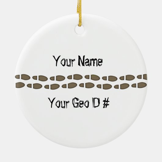 Geocache Fieber - Anpassen Keramikornament (Hinten)