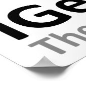 Geocache Funny Poster (Ecke)