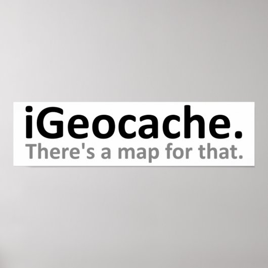 Geocache Funny Poster (Vorne)