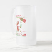 Geocache Geschenk - Cache mir, wenn du kannst! Ges Mattglas Bierglas (Vorderseite Links)