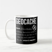 Geocache gibt Männern Jungs und Frauen Geocaching Kaffeetasse (Links)