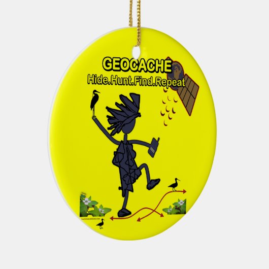 Geocache Hide Hide Finde III Keramik Ornament (Rechts)