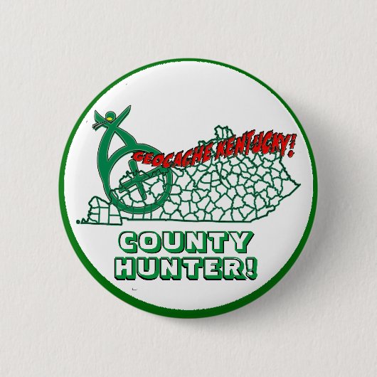 GEOCACHE KENTUCKY LANDKREIS HUNTER BUTTON (Vorderseite)