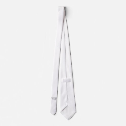 Geocache periodische Elemente Krawatte (Rückseite)