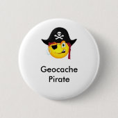 Geocache Pirat GeoSwag Button (Vorderseite)