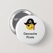 Geocache Pirat GeoSwag Button (Vorne & Hinten)