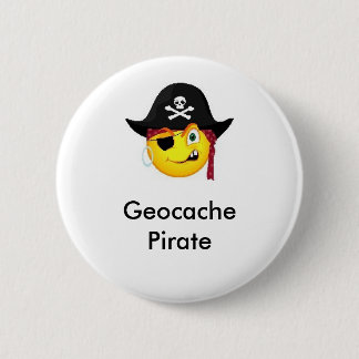 Geocache Pirat GeoSwag Button