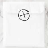 Geocache Runder Aufkleber (Tasche)