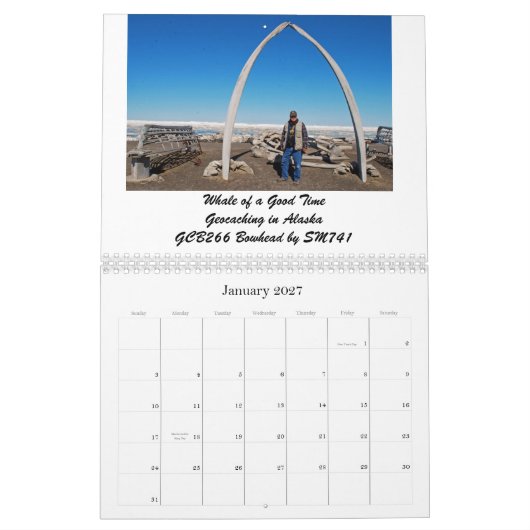 GeocacheAlaska 2012 Monatskalender Kalender (Jan 2027)