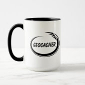 Geocacher Black Splash Tasse (Links)